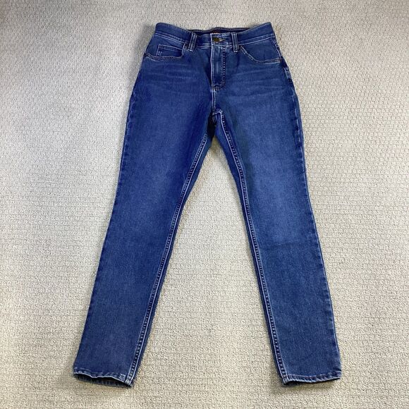 Lee High Rise Stretch Skinny Jeans Women’s 8‎ Medium Wash Denim - Picture 1 of 5